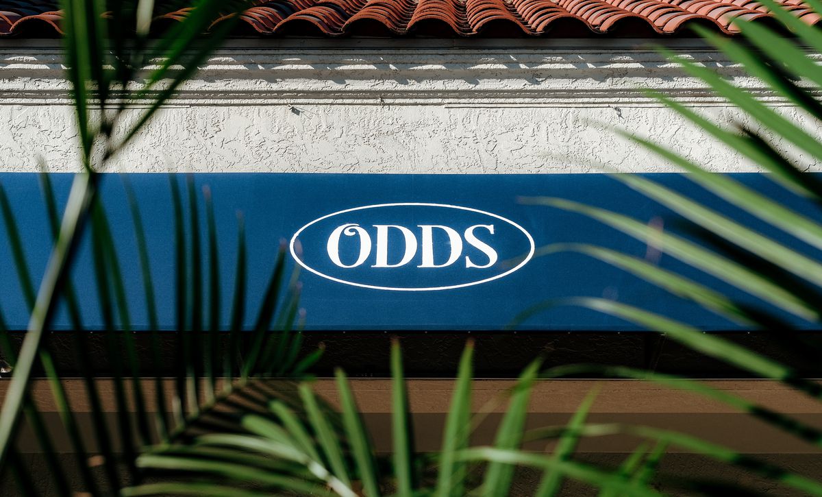 The Odds sign hangs over the restaurant’s exterior.
