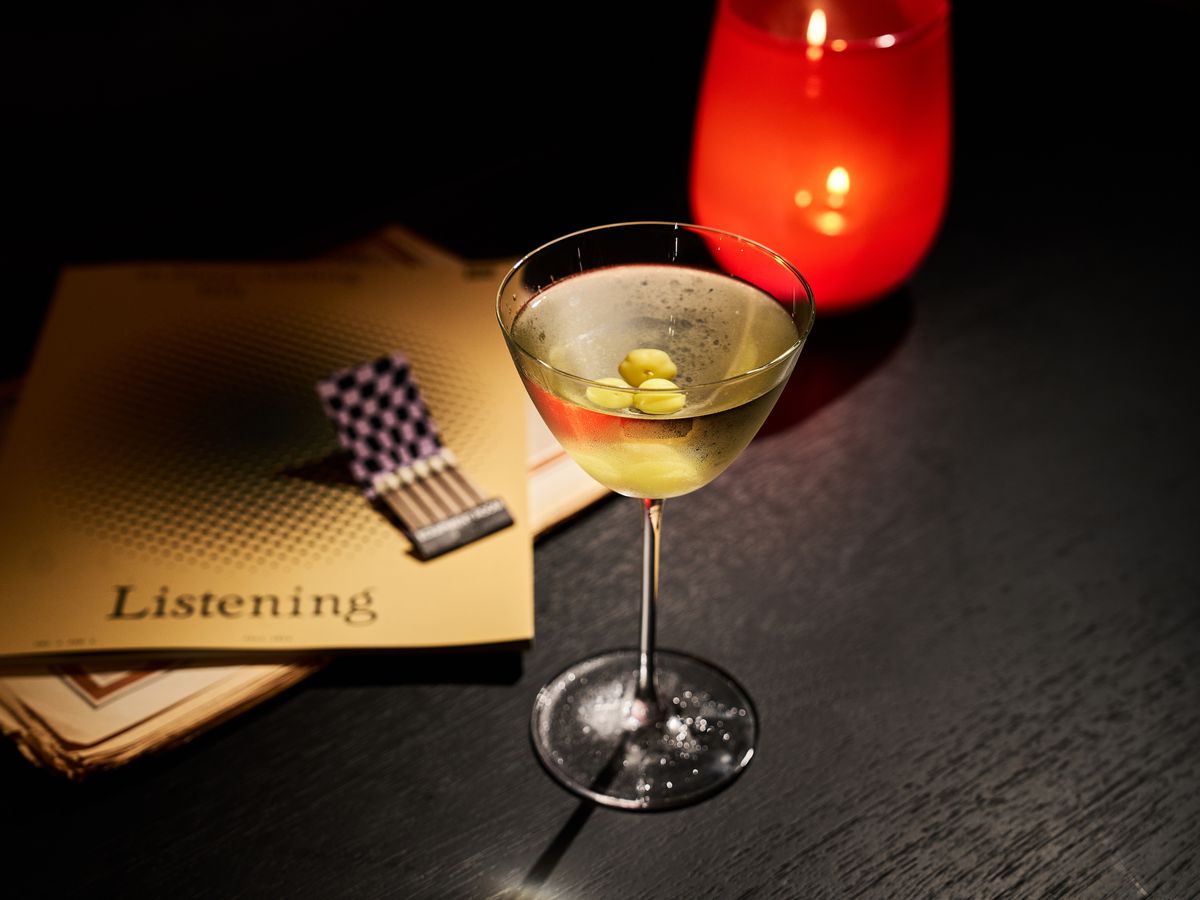 A martini cocktail.