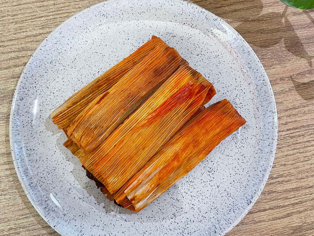 A plate of tamales.