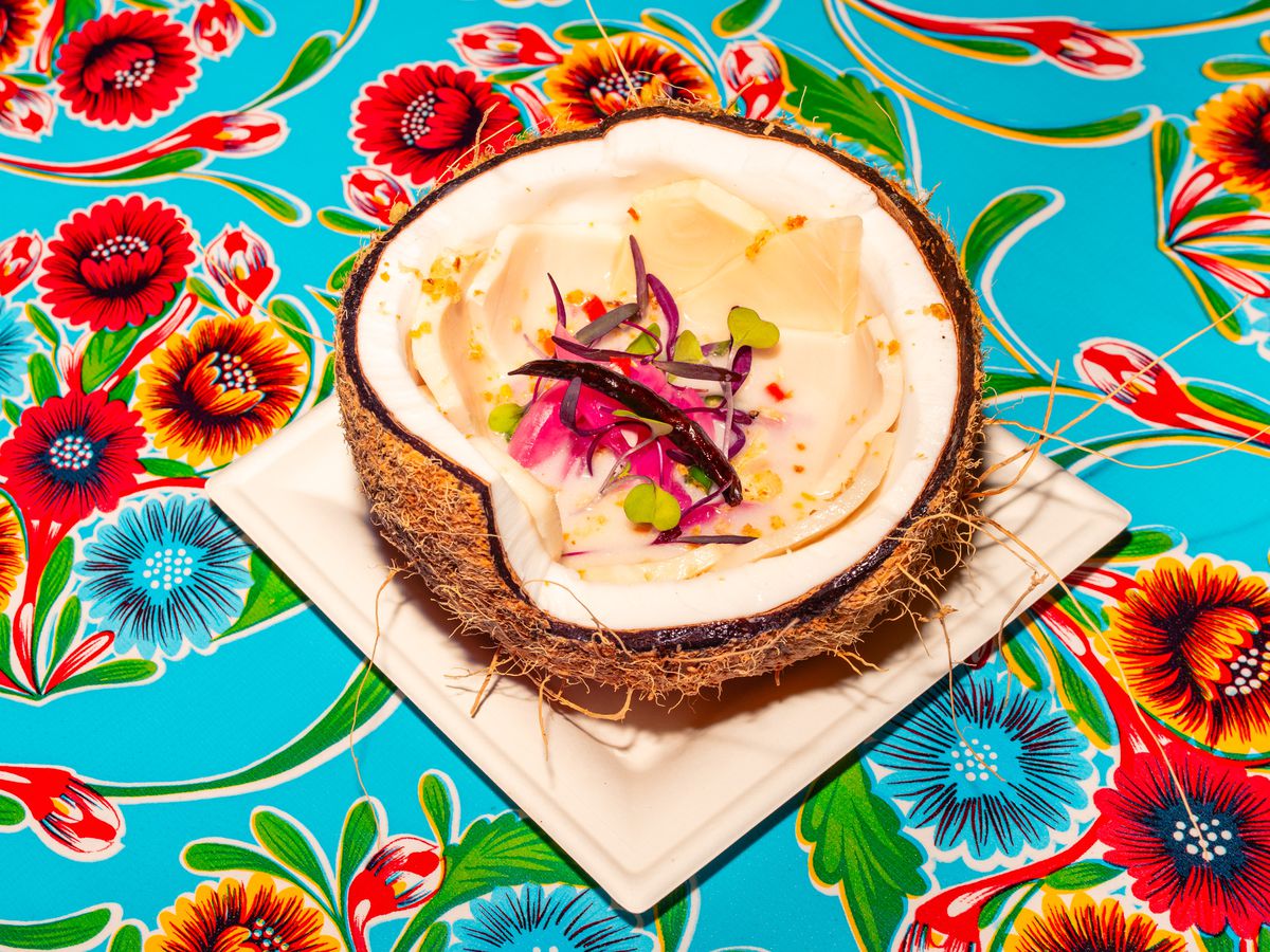 Coconut escolar ceviche at Austin’s Lao’d Bar