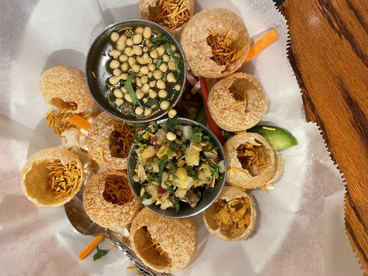 Pani puri at Spice Room.